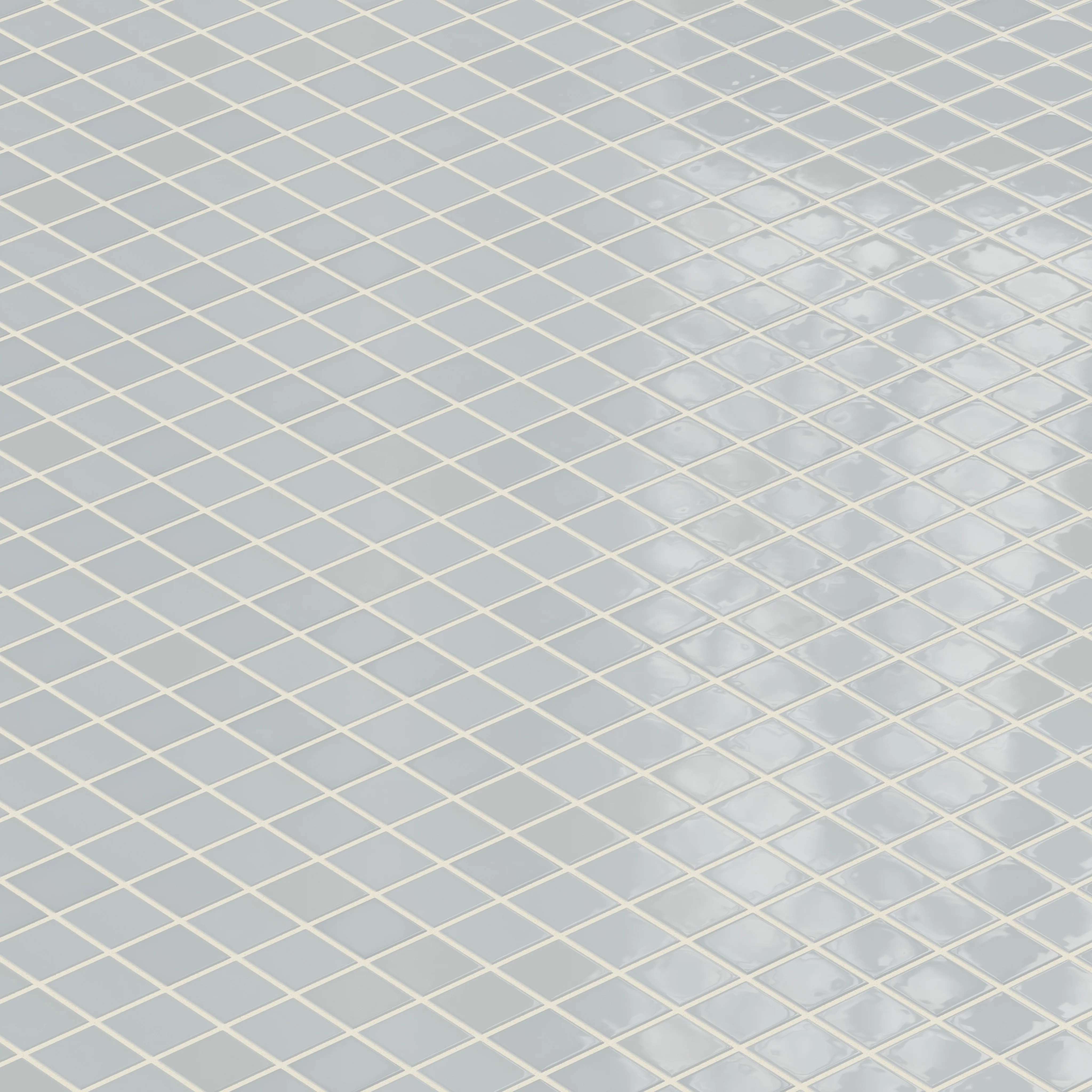 2x2 Straight Set Sheeted Natural Press Ceramic Mosaic Tile in Alberta Blue Gloss - Storm Tile LLC