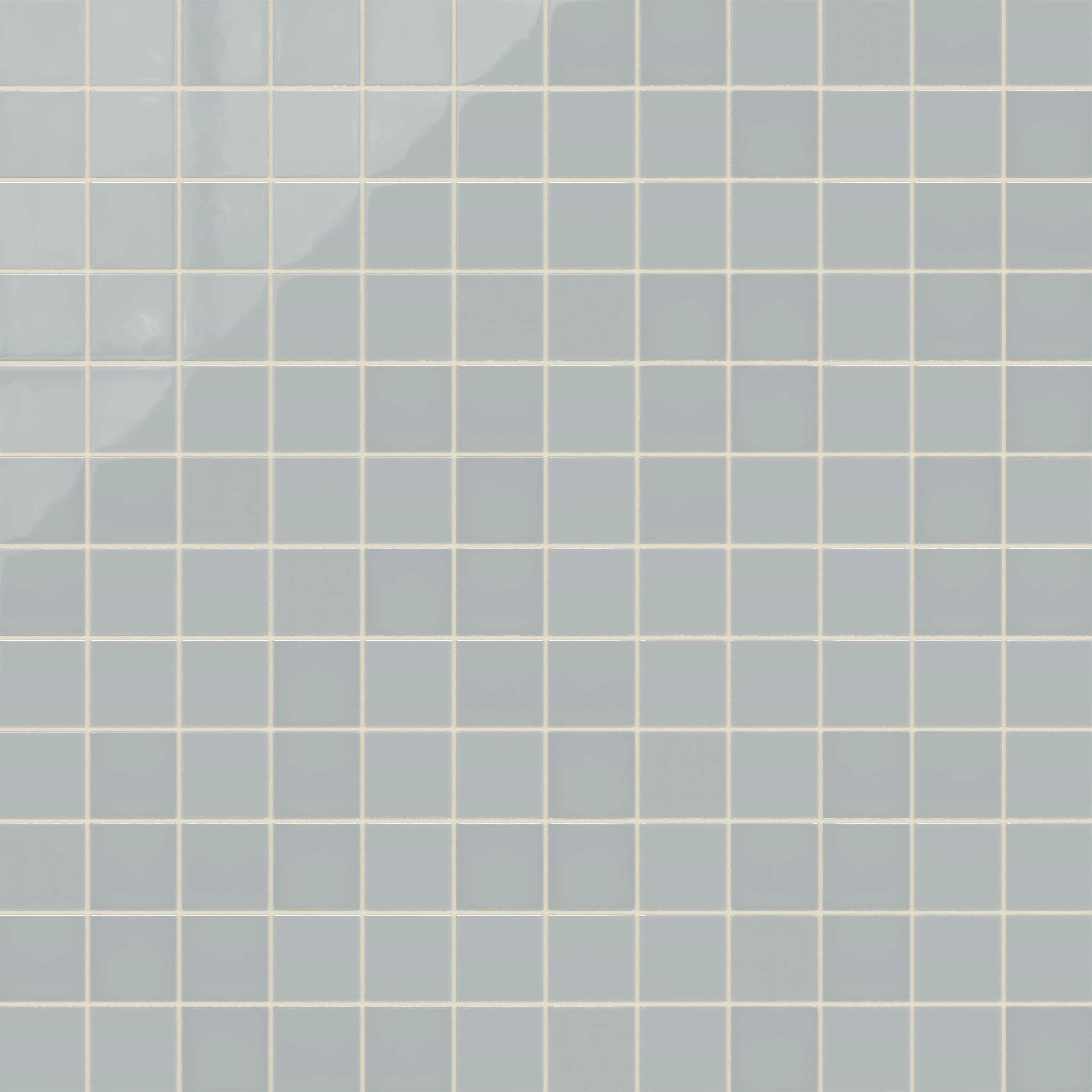 3x3 Straight Set Sheeted Natural Press Ceramic Mosaic Tile in Alberta Blue Gloss - Storm Tile LLC