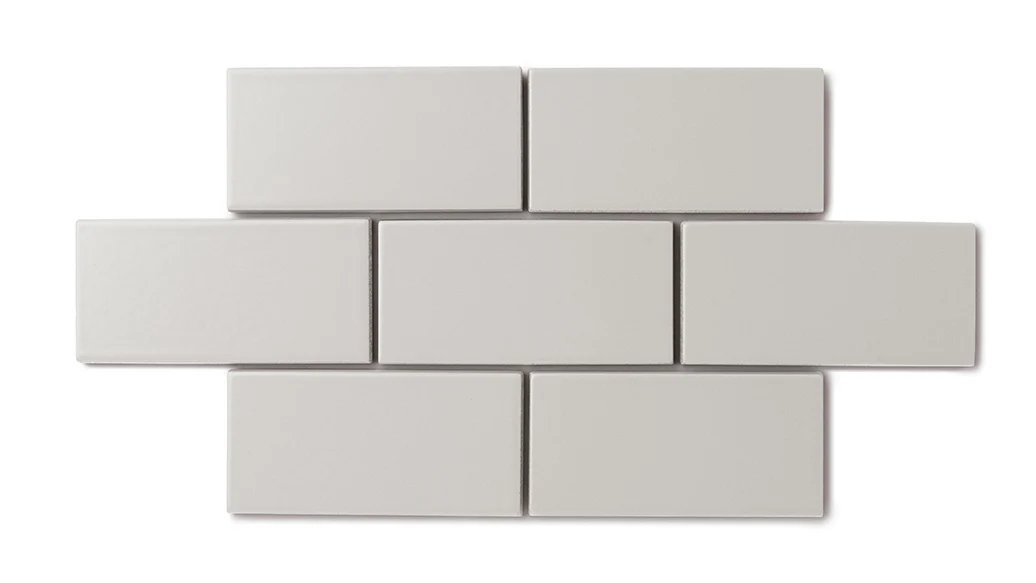 2x2 Straight Set Sheeted Natural Press Ceramic Mosaic Tile in Titanium Grey Matte - Storm Tile LLC
