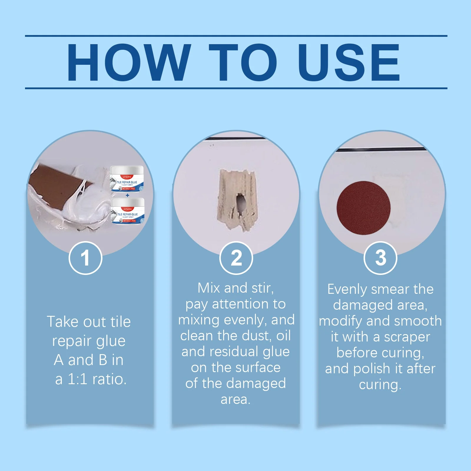 Tile Repair Glue, Living Room Bathroom Wall Tile Repair Leak Gap Waterproof Sealing Tile Repair Glue - Storm Tile LLC