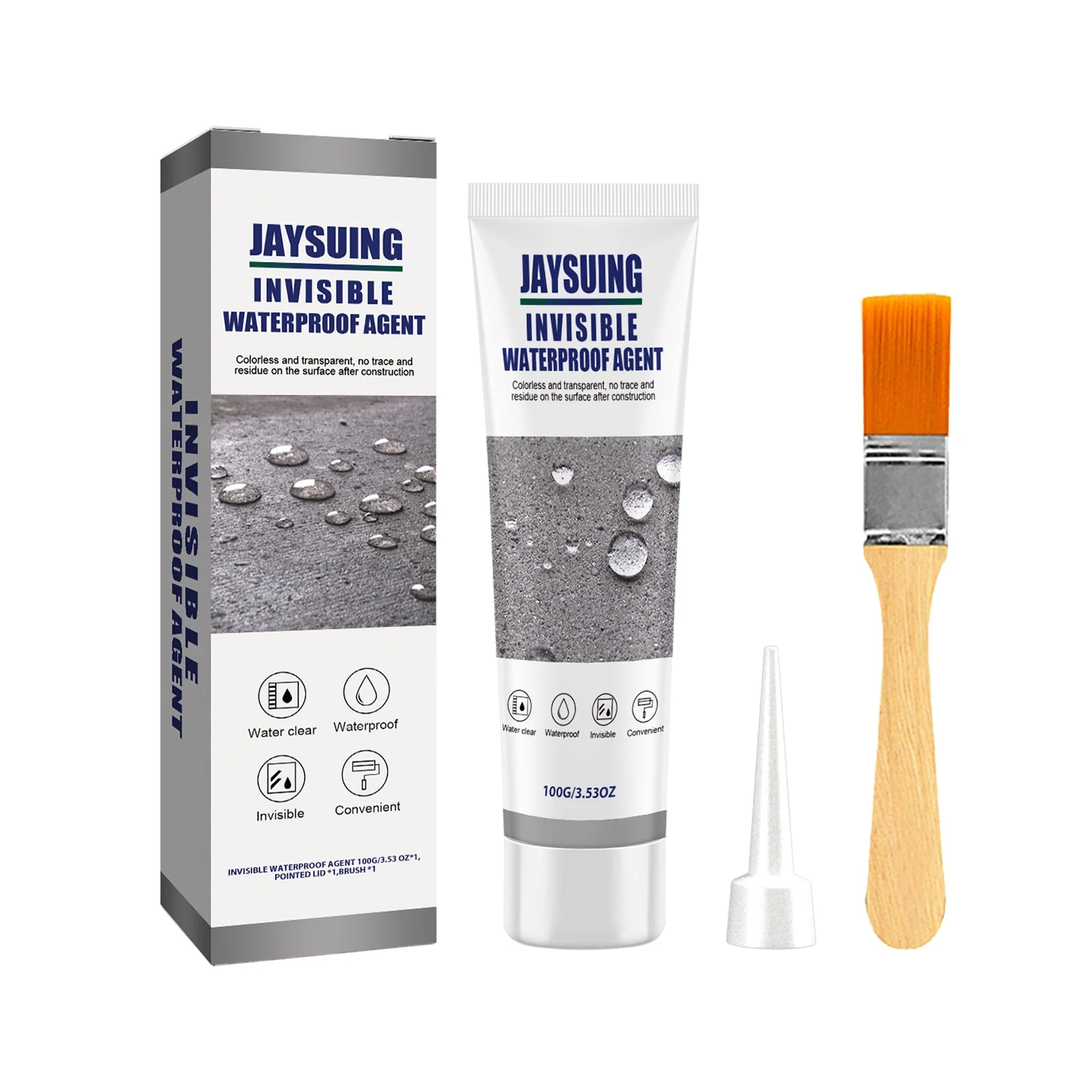 Invisible Waterproof Agent, Toilet Kitchen Waterproof Paint Exterior Wall Balcony Roof Tile Leak Repair Glue - Storm Tile LLC