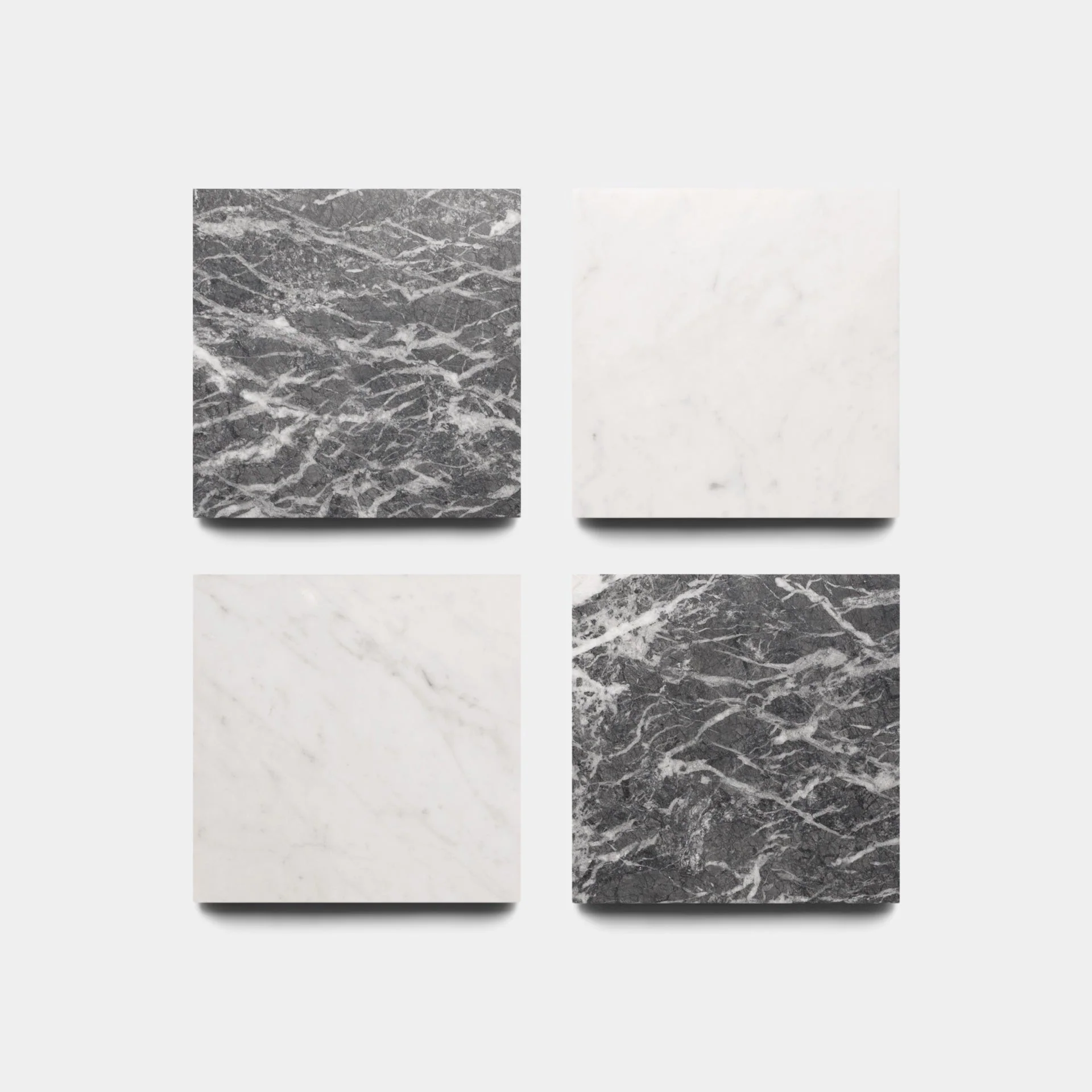 Piazza in Carrara + Grigio Carnico - Storm Tile LLC