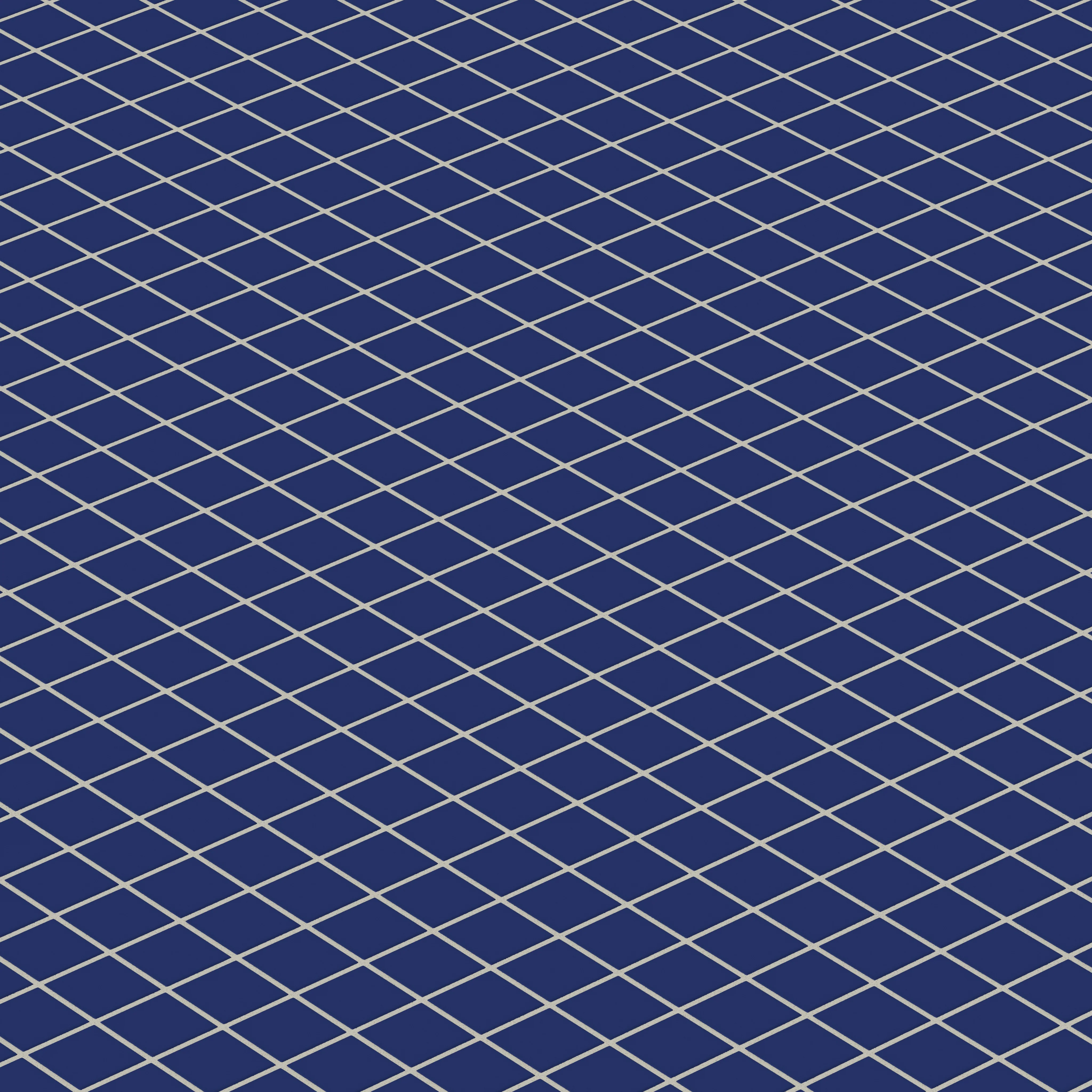 2x2 Straight Set Sheeted Natural Press Ceramic Mosaic Tile in Ultramarine Matte - Storm Tile LLC