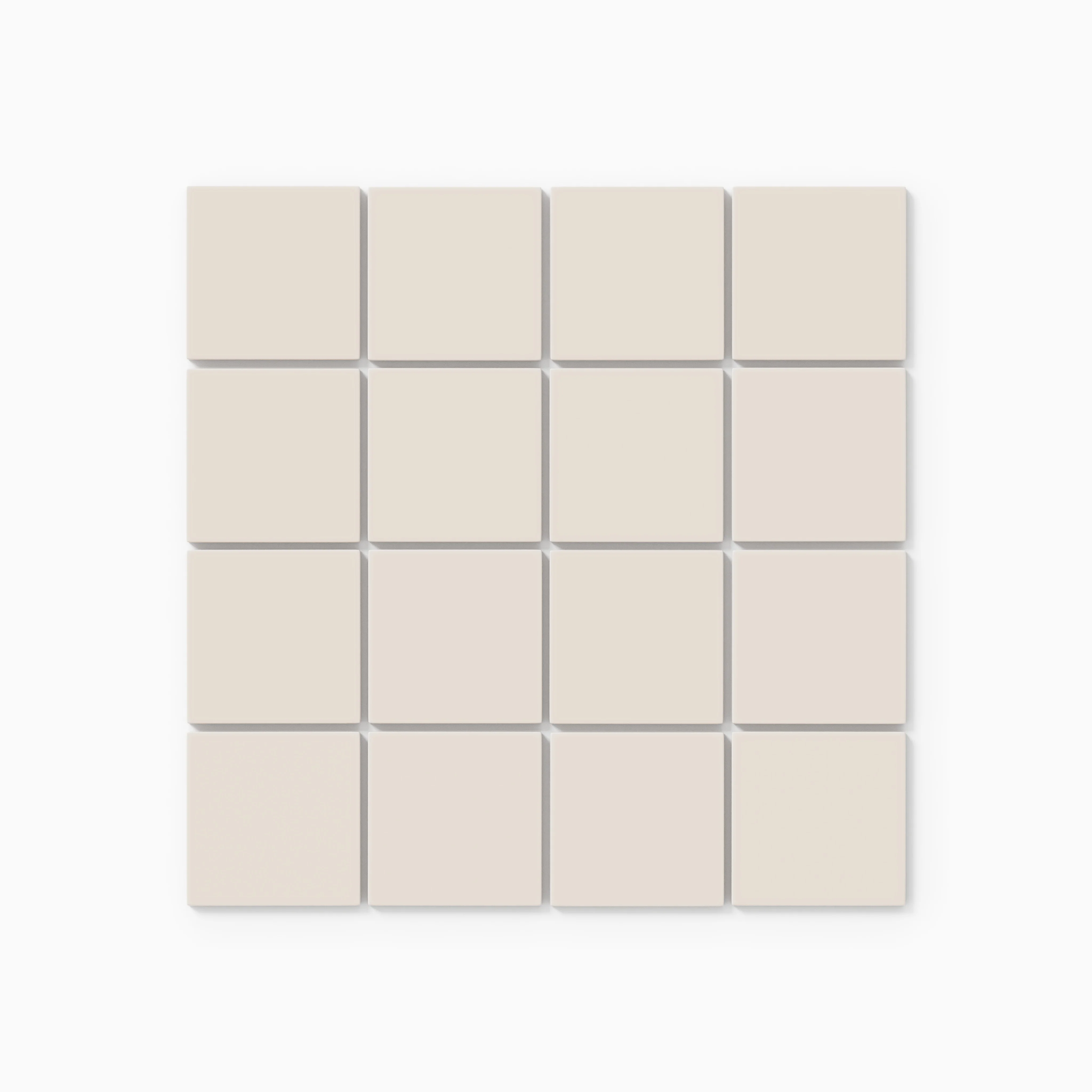 3x3 Straight Set Sheeted Natural Press Ceramic Mosaic Tile in Pearl Gloss - Storm Tile LLC