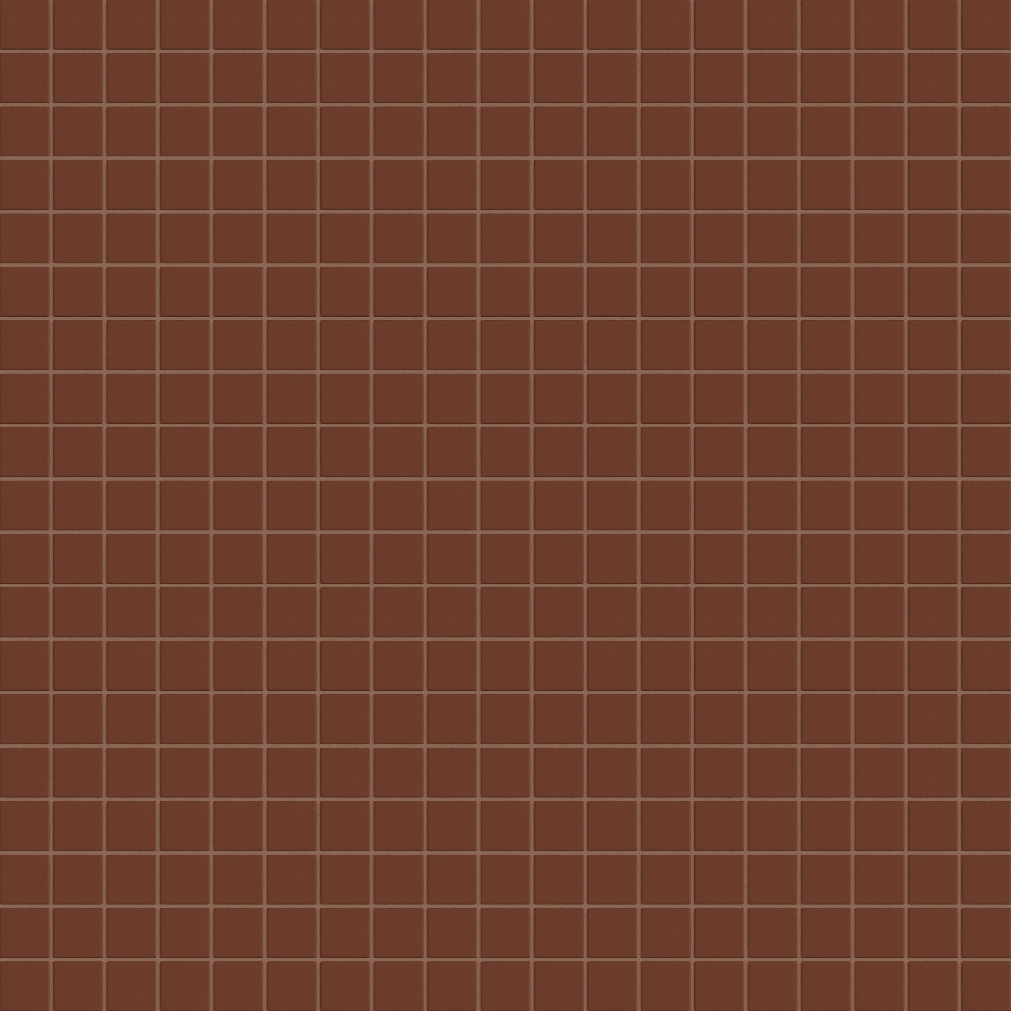 2x2 Straight Set Sheeted Natural Press Ceramic Mosaic Tile in Red Iron Oxide Matte - Storm Tile LLC