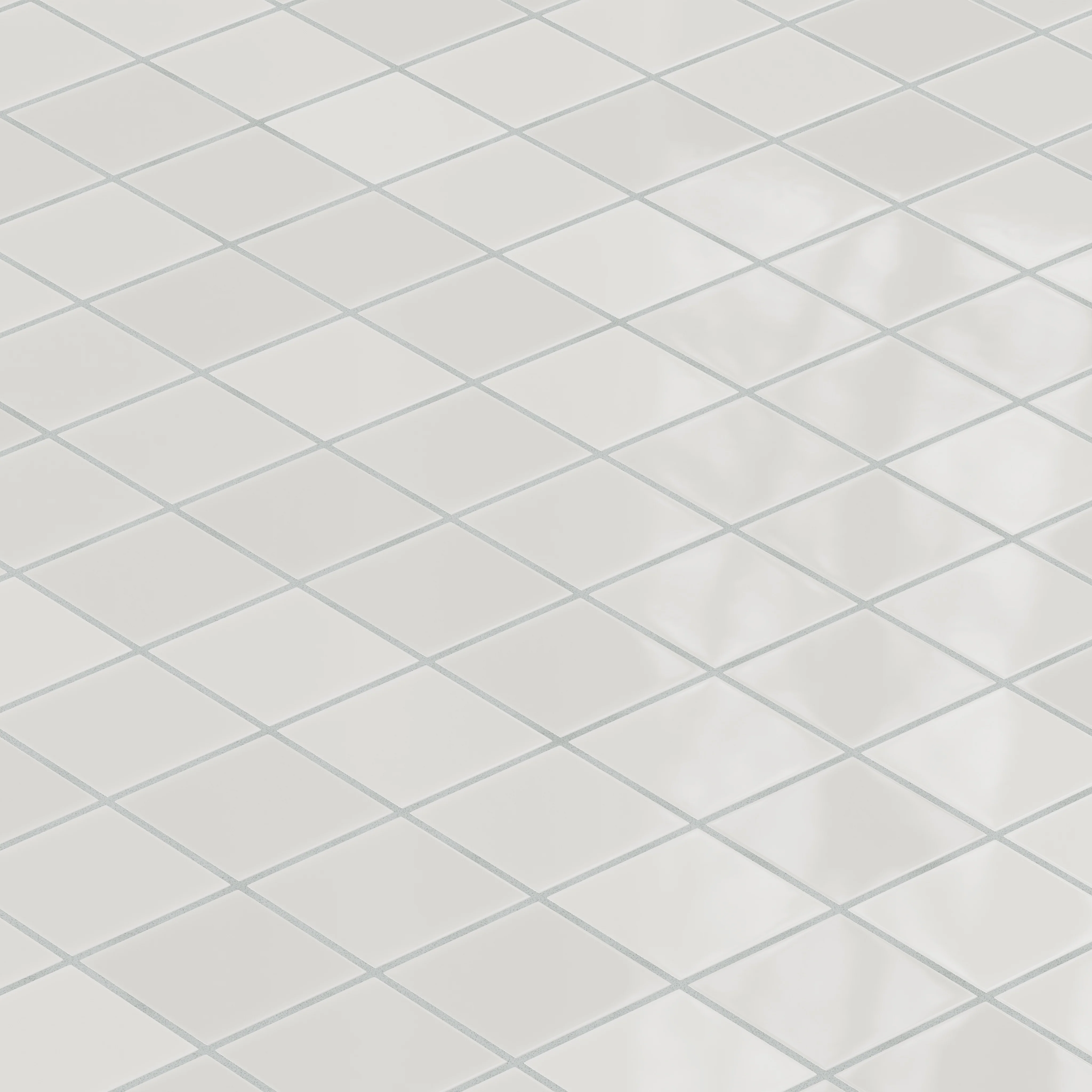 3x3 Straight Set Sheeted Natural Press Ceramic Mosaic Tile in Cloud Cover Gloss - Storm Tile LLC