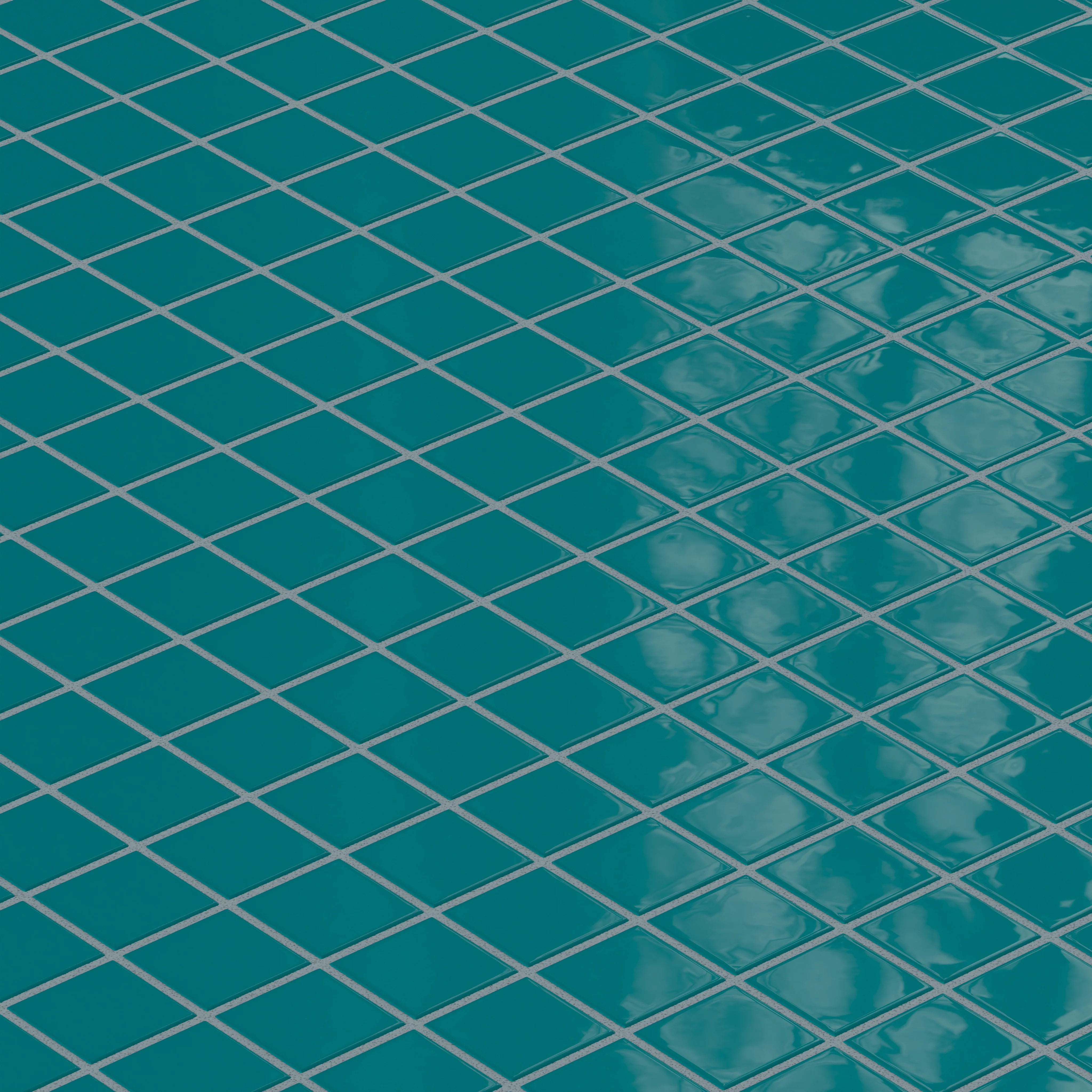 2x2 Straight Set Sheeted Natural Press Ceramic Mosaic Tile in Maya Blue Gloss - Storm Tile LLC