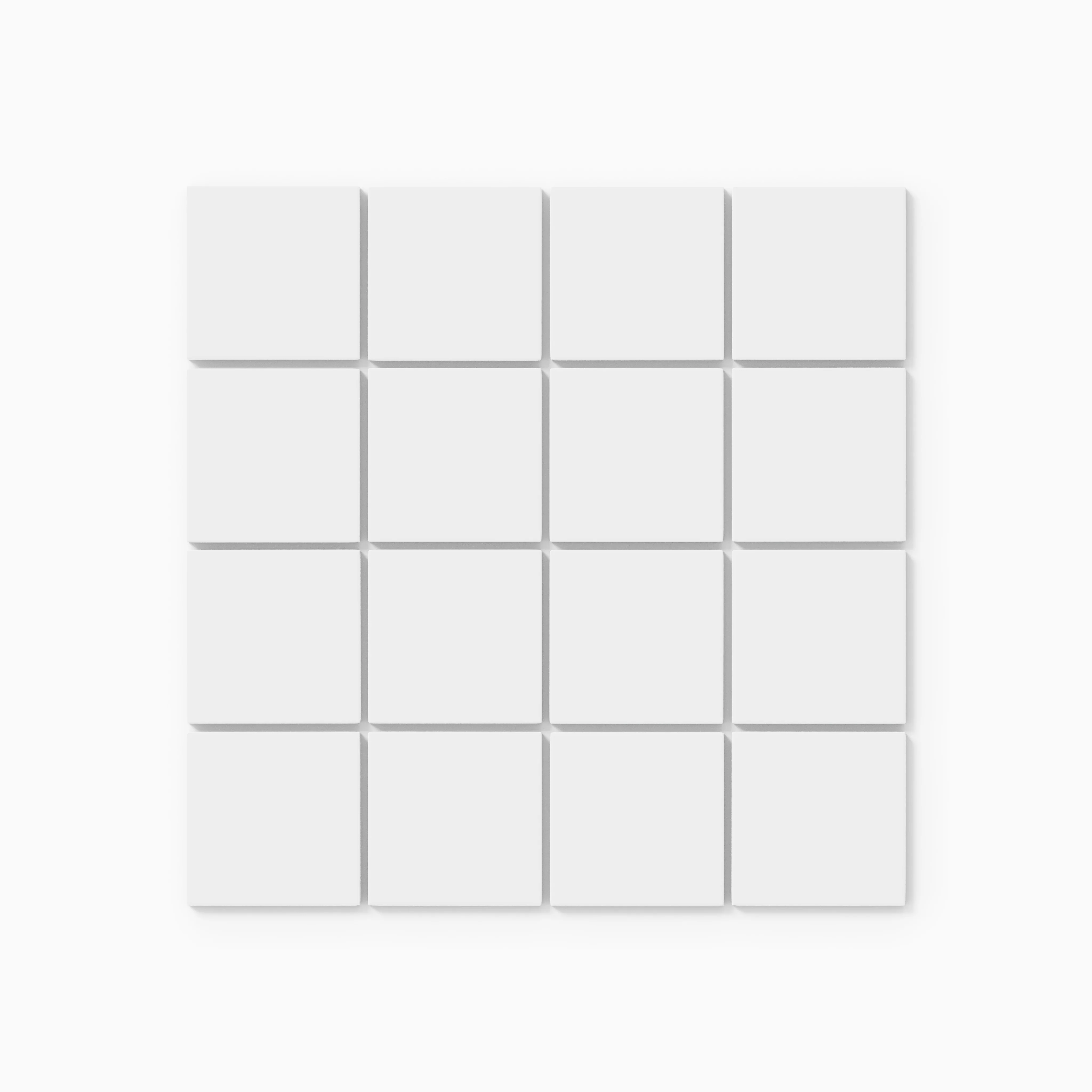 3x3 Straight Set Sheeted Natural Press Ceramic Mosaic Tile in Salt Creek Matte - Storm Tile LLC
