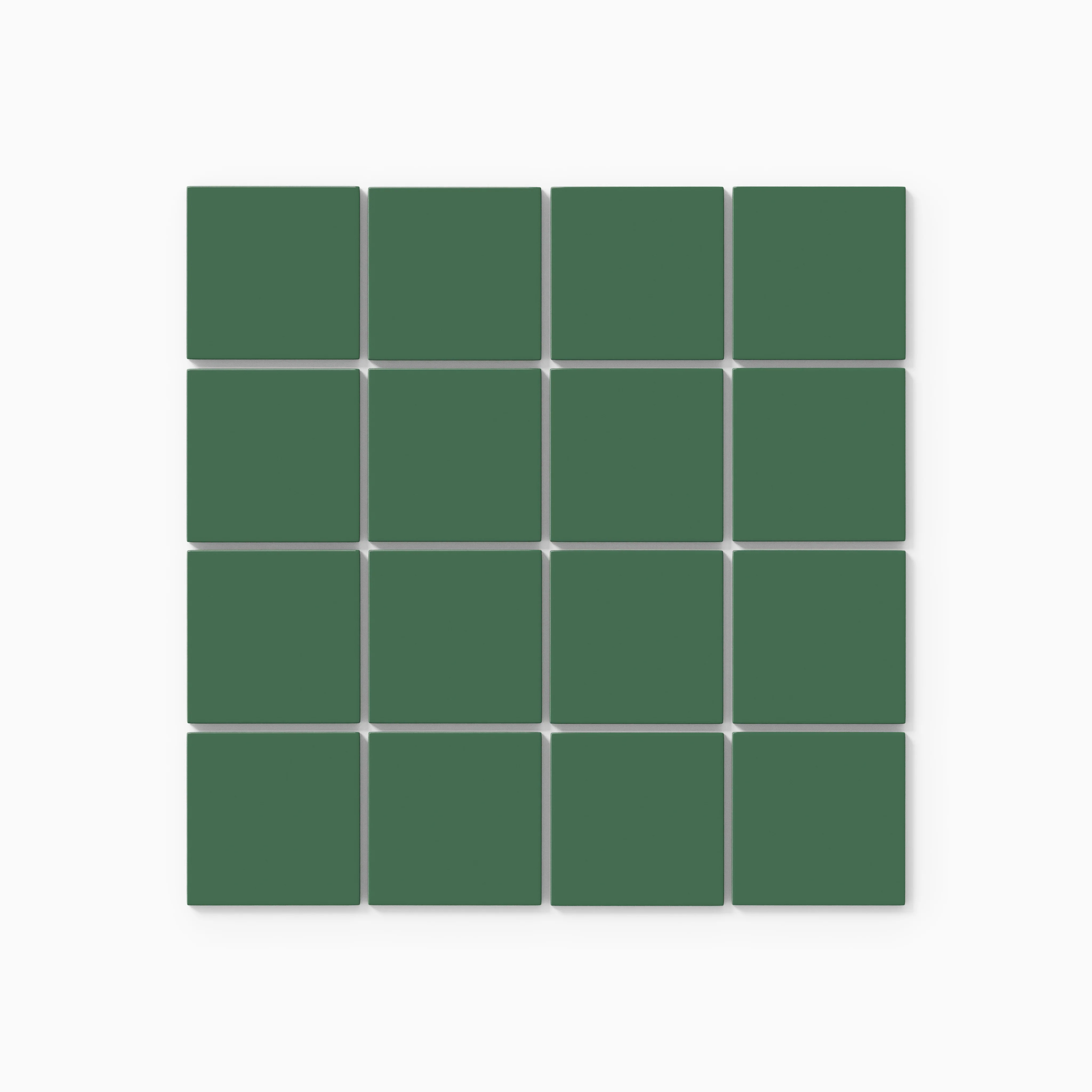 3x3 Straight Set Sheeted Natural Press Ceramic Mosaic Tile in Viridian Gloss - Storm Tile LLC