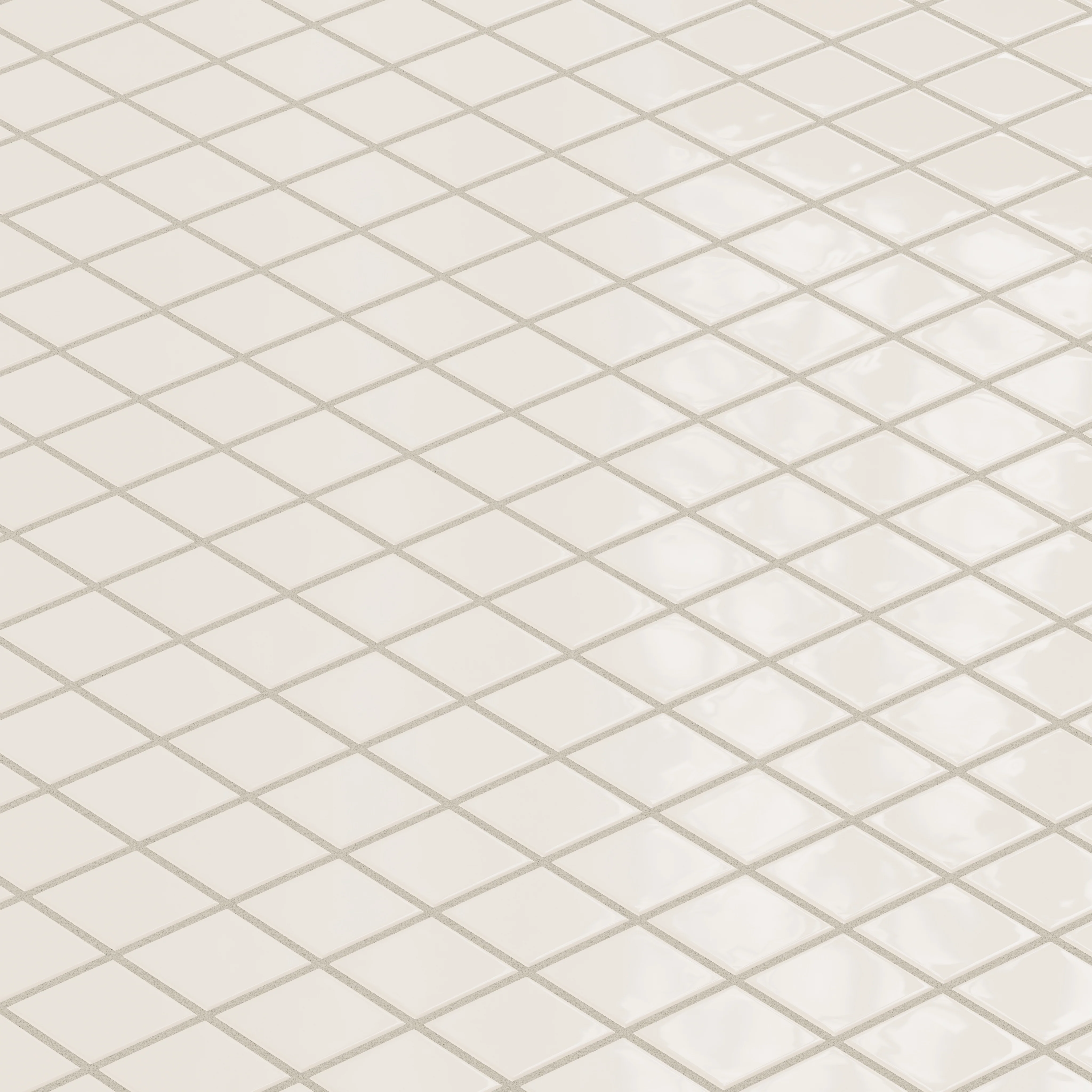 2x2 Straight Set Sheeted Natural Press Ceramic Mosaic Tile in Pearl Gloss - Storm Tile LLC