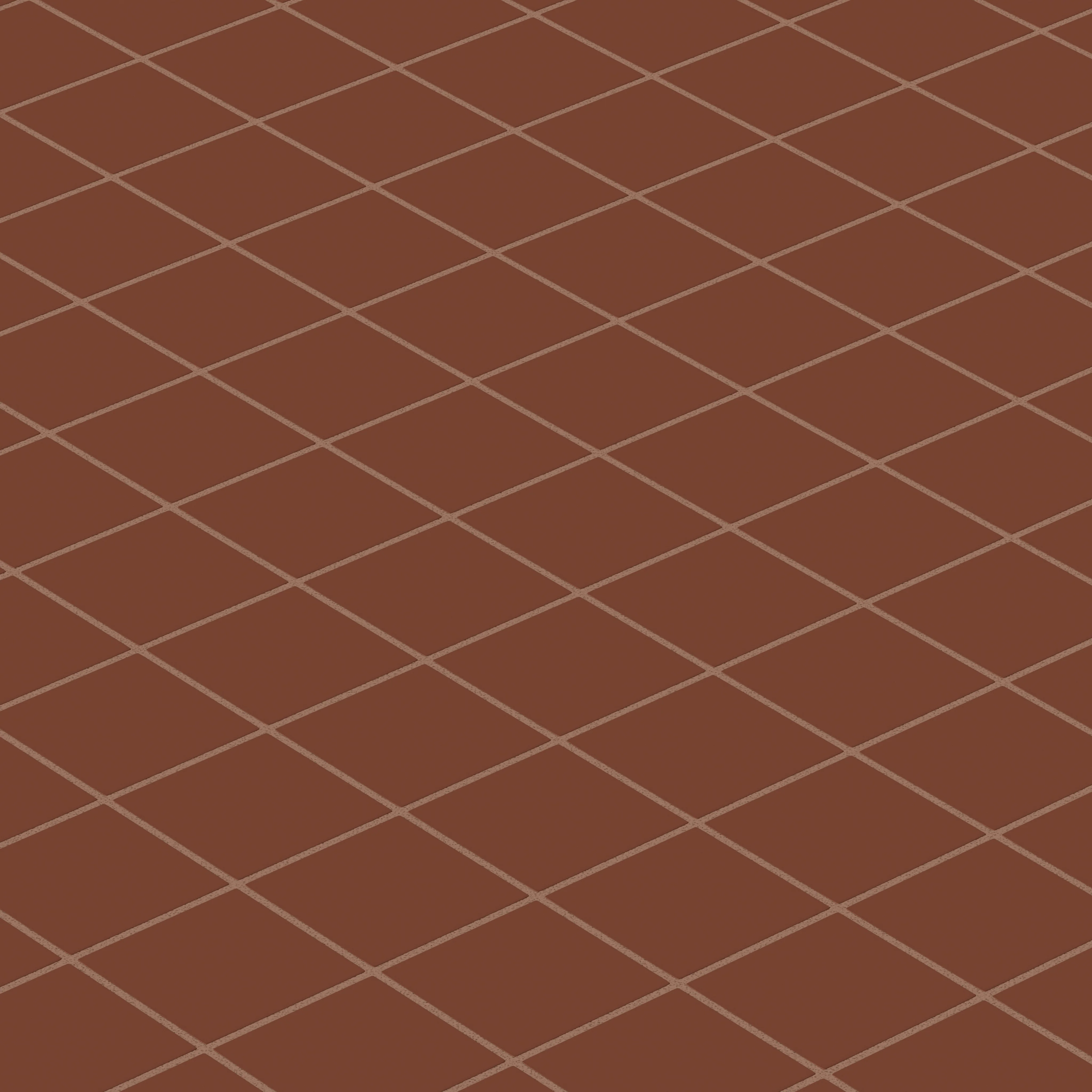 3x3 Straight Set Sheeted Natural Press Ceramic Mosaic Tile in Red Iron Oxide Matte - Storm Tile LLC