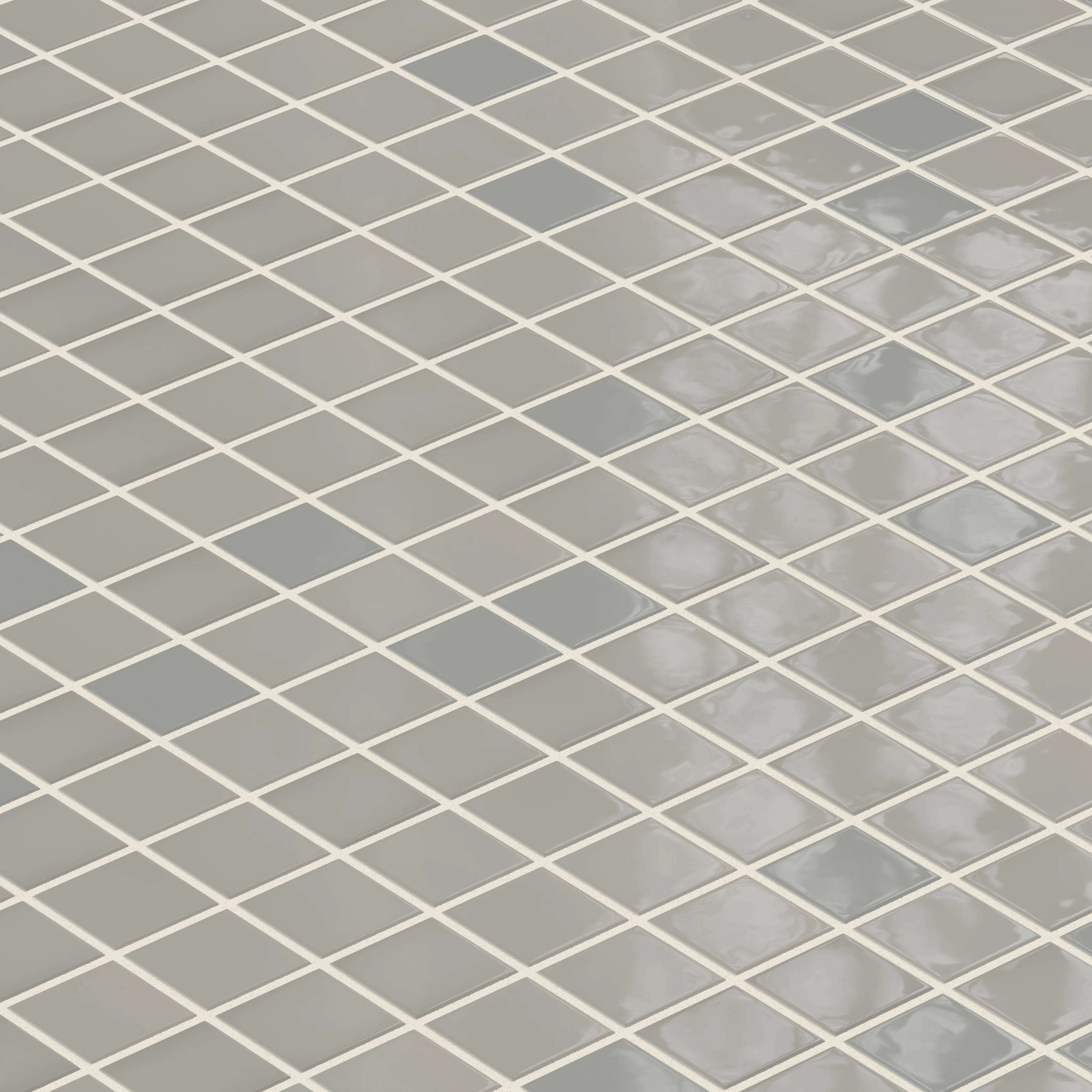 2x2 Straight Set Sheeted Natural Press Ceramic Mosaic Tile in Puget Sound Gloss - Storm Tile LLC