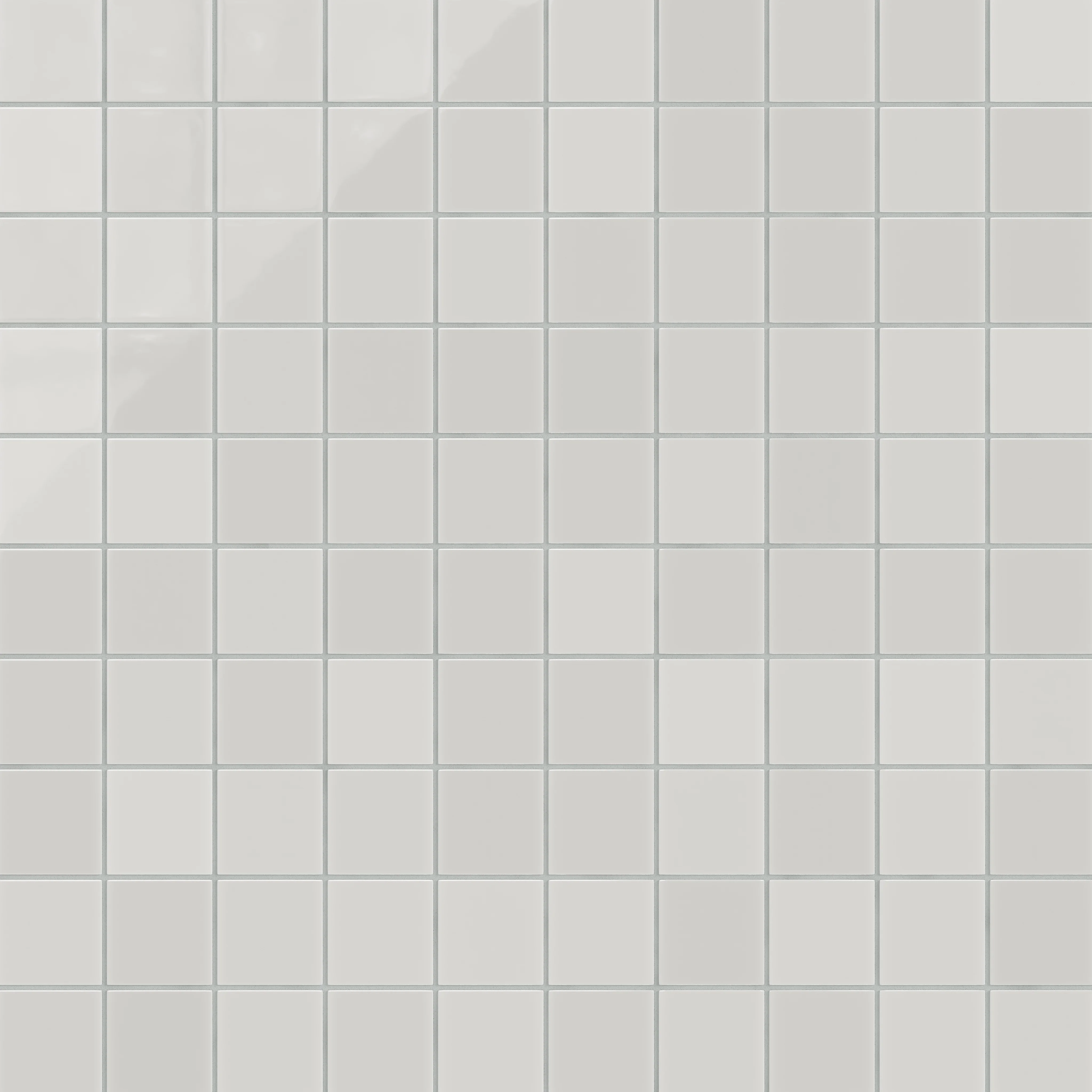 3x3 Straight Set Sheeted Natural Press Ceramic Mosaic Tile in Cloud Cover Gloss - Storm Tile LLC
